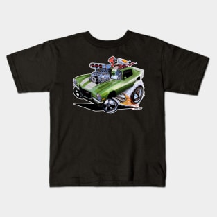 FULL BLOWN 1971 Camaro Z/28 green Kids T-Shirt